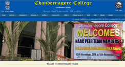 Desktop Screenshot of chandernagorecollege.org