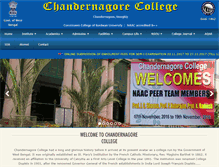 Tablet Screenshot of chandernagorecollege.org